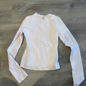 Skims barely pink cotton long sleeve size small